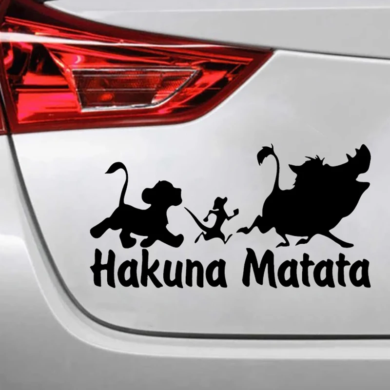 

Car Sticker Creative Hakuna Matata Vinyl Decal for Car Motorcycle Bumper Body Rear Window Decorative Toolbox Surf Camper