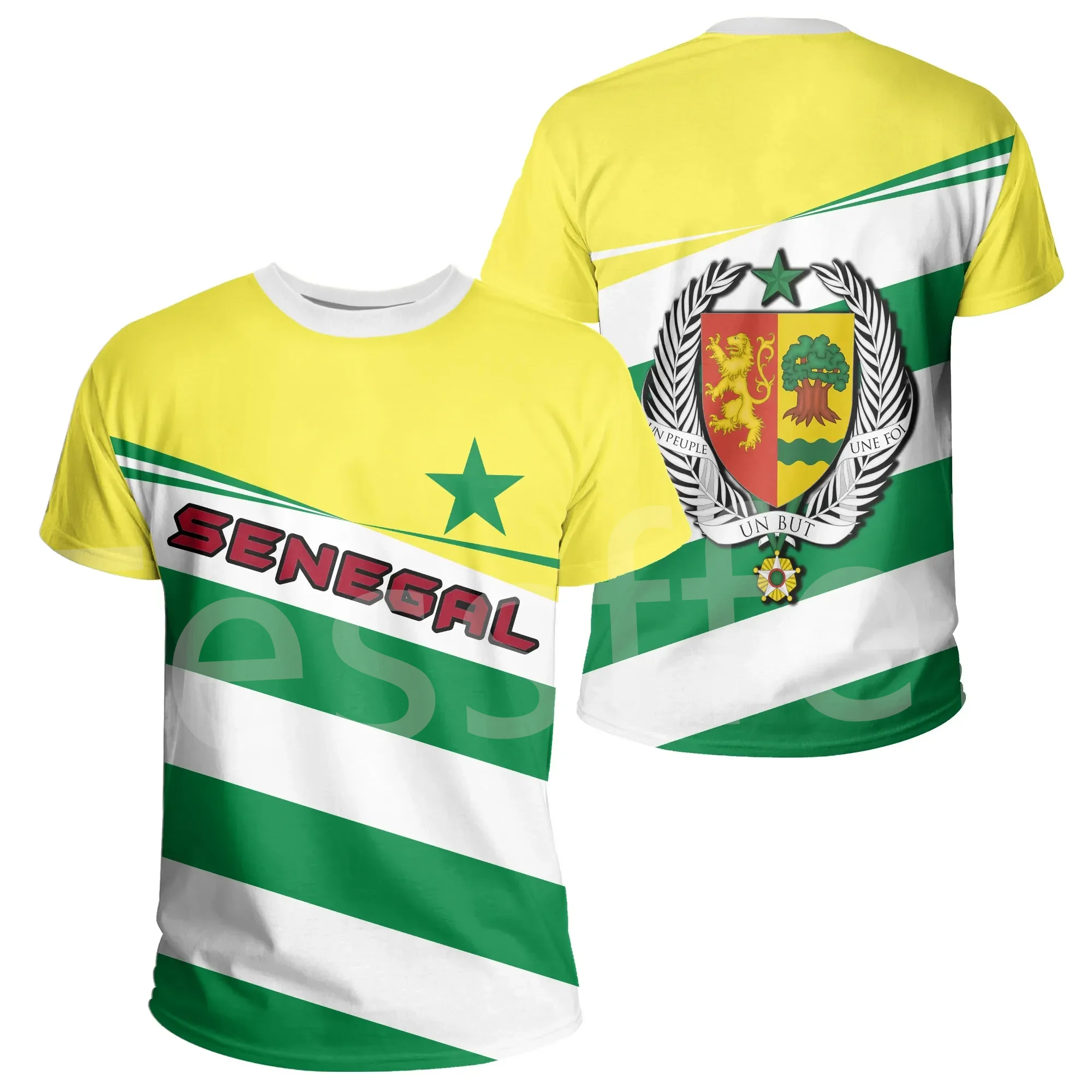 Футболка tessвам с принтом африканской страны Сенегала ретро-культура