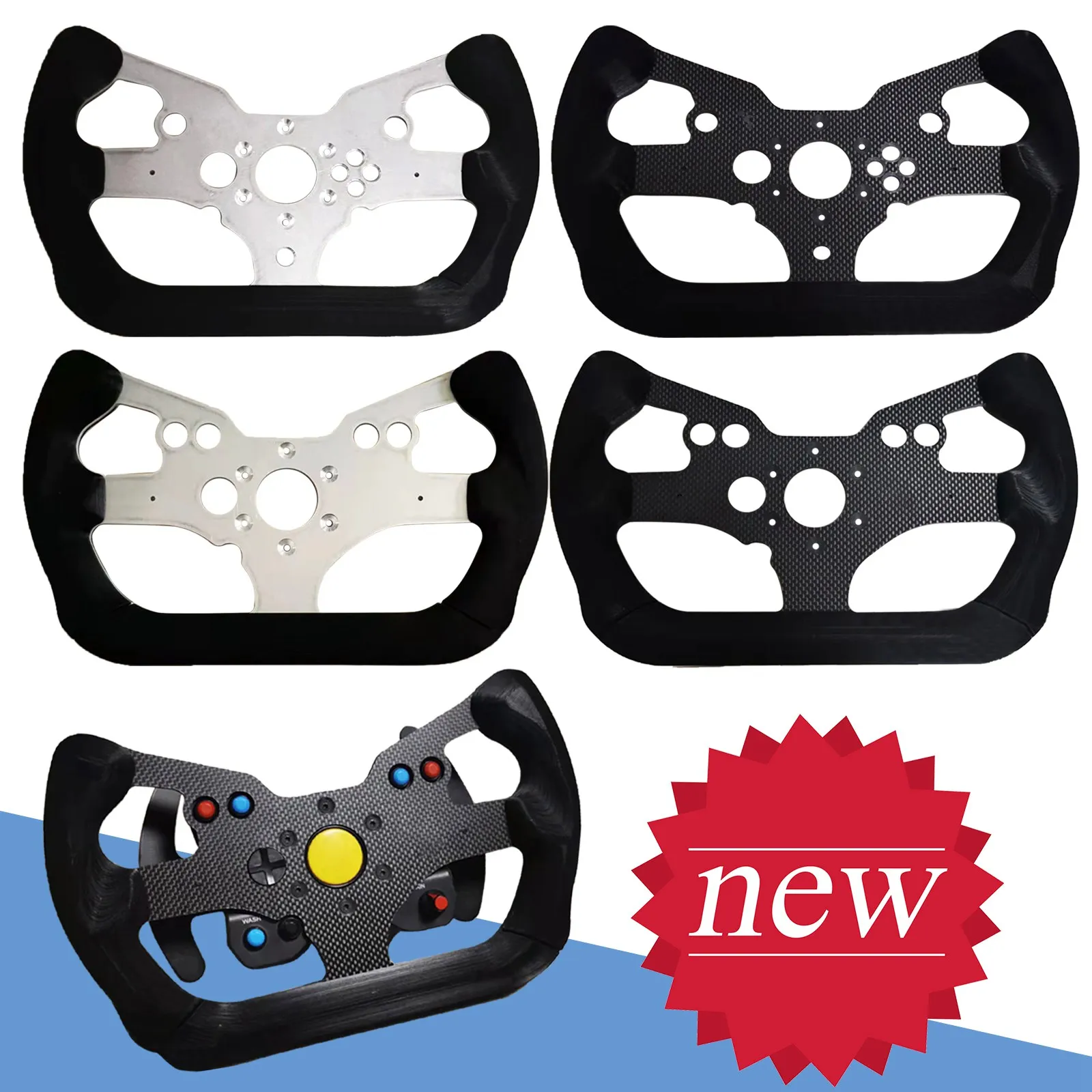 

GT3 Sim Racing Wheel Plate For Tumaster T300 Ferrari 599 Non-Destructive Modification For T300 F1 599 Racing Game