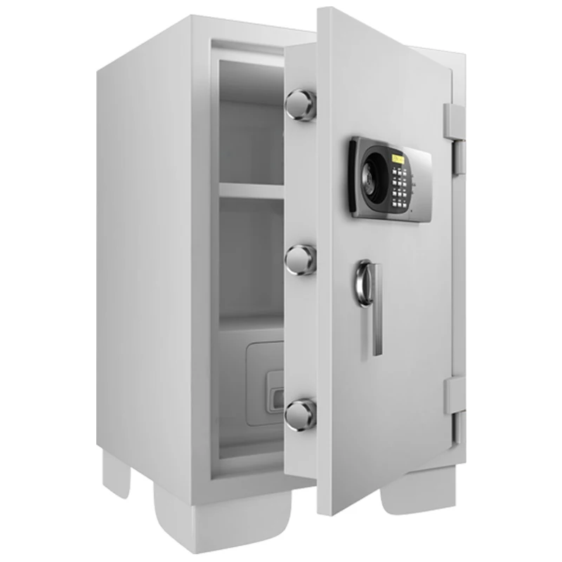 

Bank deposit secure home office fire box 2 key locks cabinet document fireproof safe