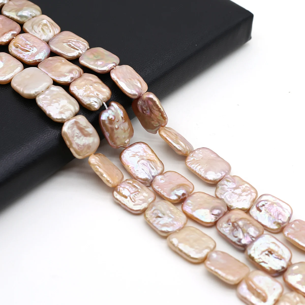 15X20MM Rectangular Natural Freshwater Baroque Pearl  Loose Spacer Beads for Jewelry Making Diy Bracelets Necklaces Accessorie