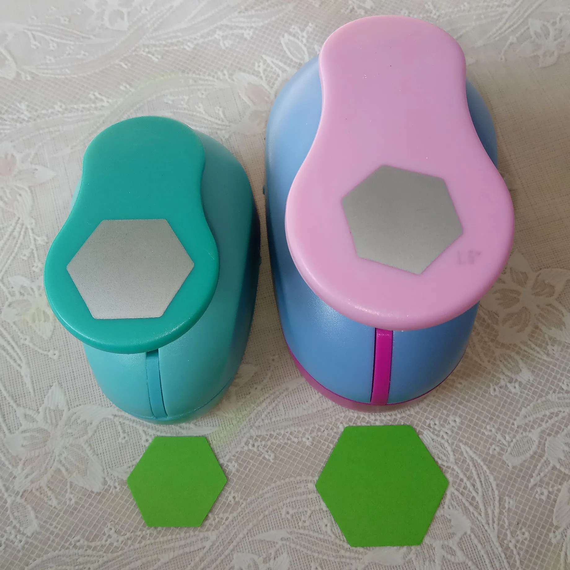 Hexagon Punch Paper Cutter Crafts Scrapbook Embossing Device Kid Hole Punches Cortador De Papel