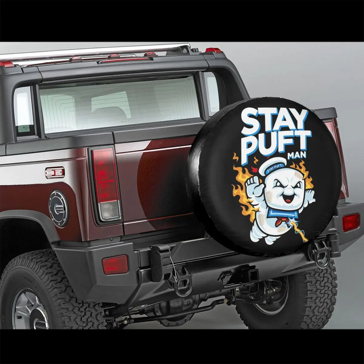 Обложка для запасной шины Ghostbusters Stay-Puft Marshmallow Man аксессуары Jeep Hummer комикс