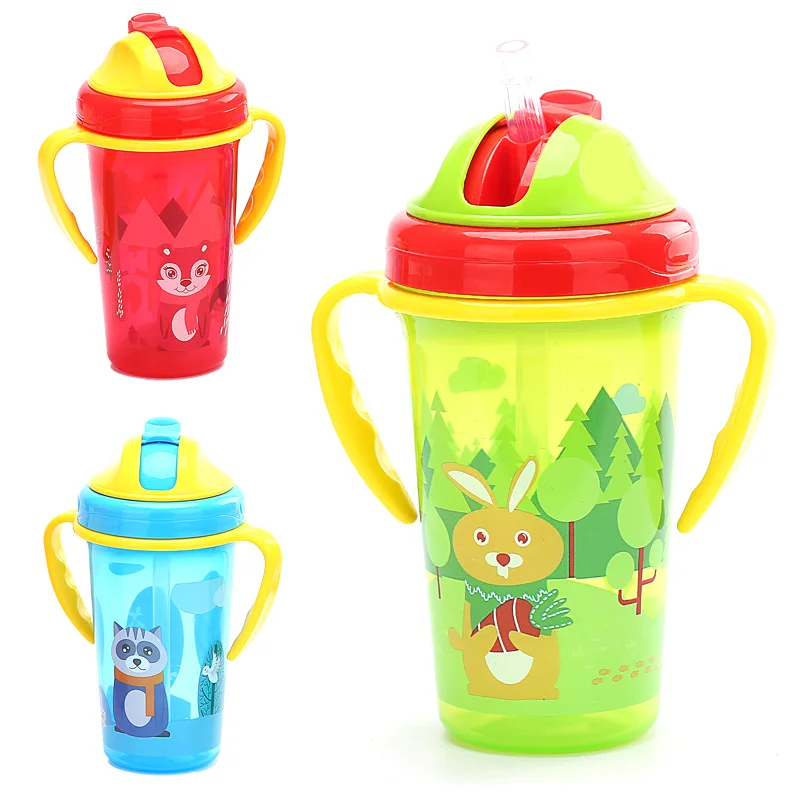 

Silicone Soft Suction Tube Drinking Cup Sealing Up Canteen Leak-proof And Explosion-proof Baby Bottle Anti Flatulence Straw Cup