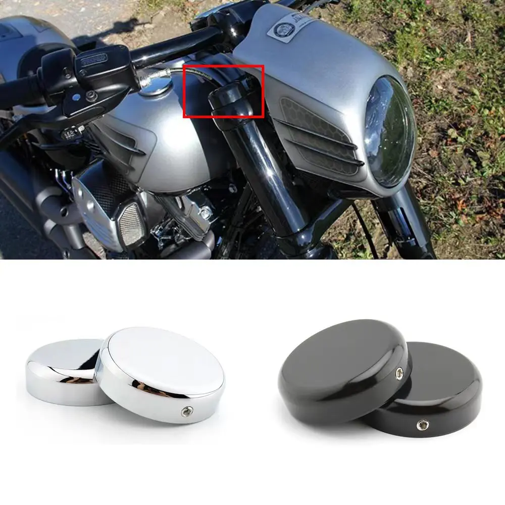 

Motorcycle Accessories Front Fork Cover Decorate Caps For Harley Breakout FXSB Softail FLS FLSTF Dyna FXDLS Sportster XL 883 120