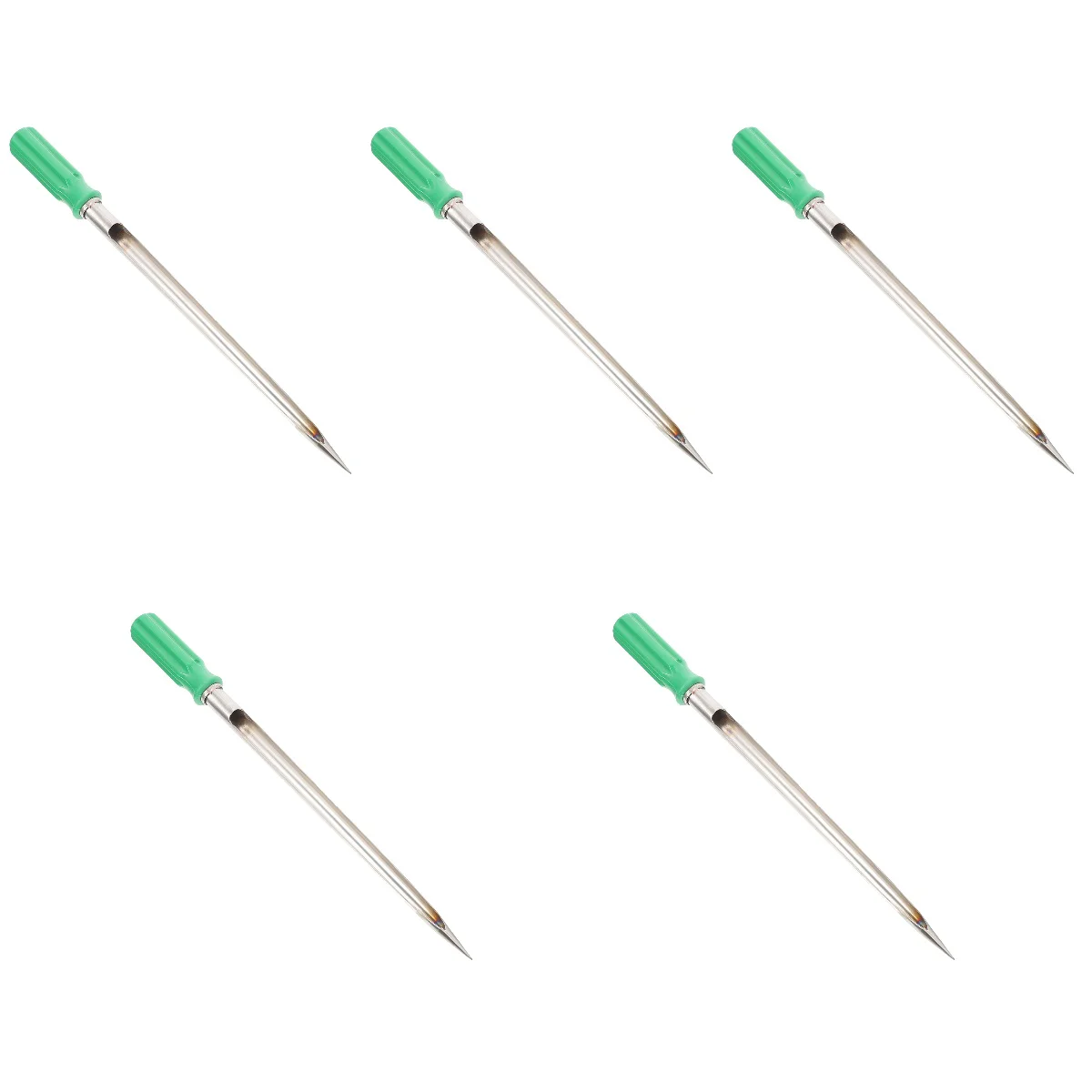 

5x Portable Garden Lawn Sampler Metal Grains Sampler Soil Probe Soil Sampler Probe Tube for Replace Farm Experiment Home