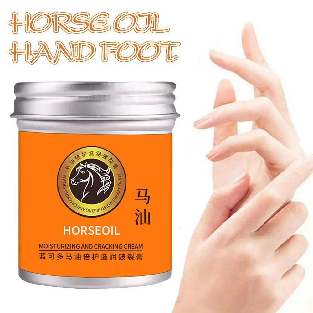 

100g Moisturizing Horse Oil Hand Cream Preventing Dryness Hand Care Hydrating Cream Anti-Cracking Nourishing Hand Cream