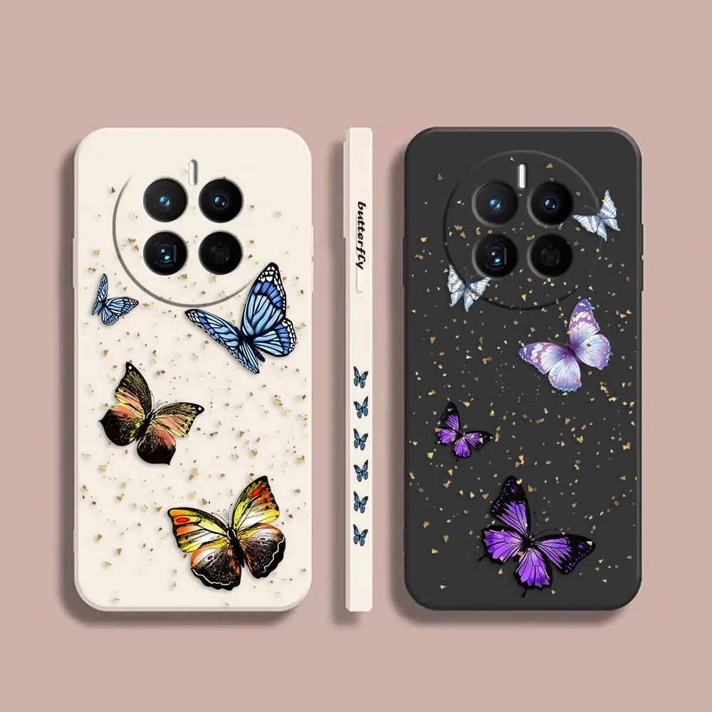 

Phone Case For Huawei MATE 10 20 20X 30 40 50 P20 P30 P40 P50 P60 PRO PLUS Case Cover Funda Cqoue Shell Capa Dotted Butterfly