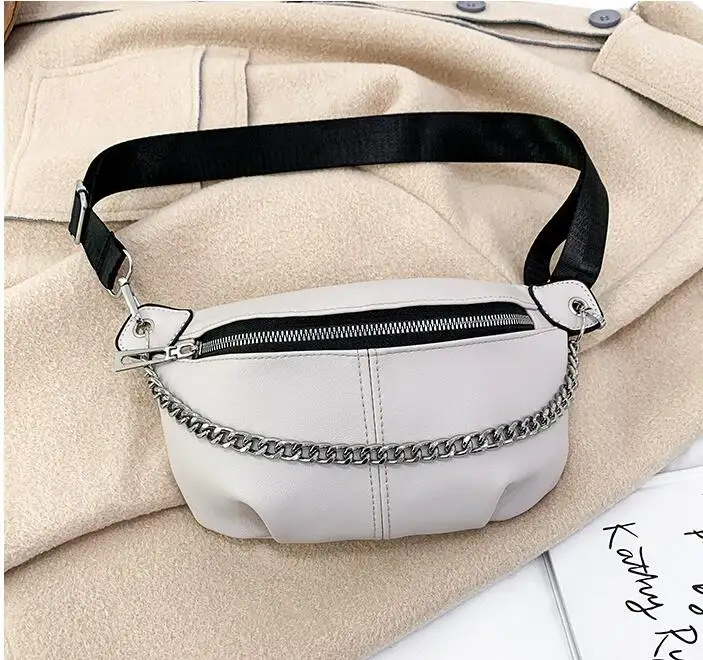 

2022 New Casual Waist Packs Women PU Chest Cross Women Fanny Bags