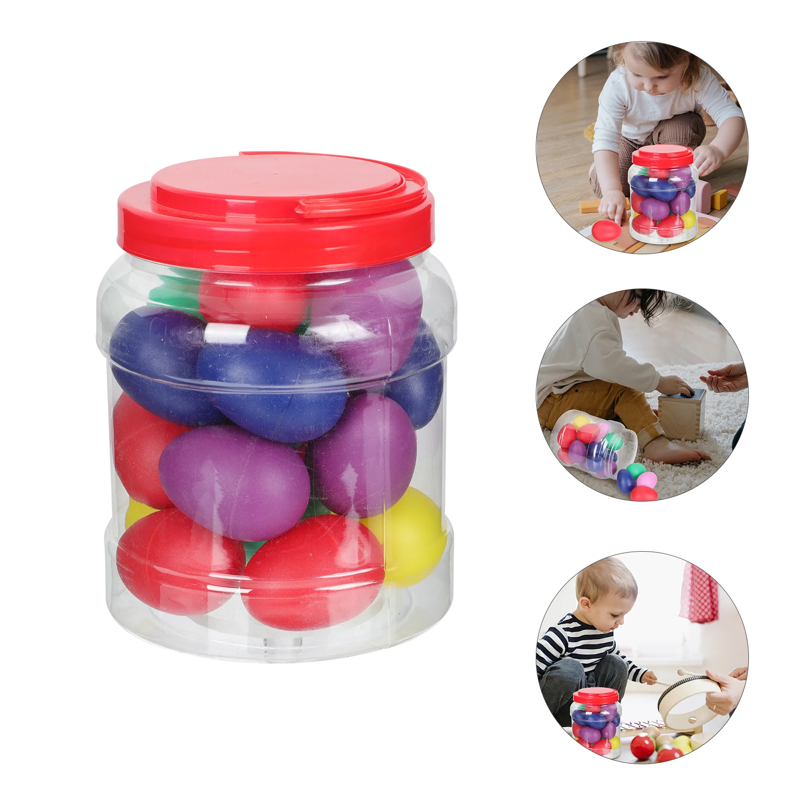 

20 Pcs Musical Instrument Sand Egg Toys Baby Children Shakers Percussion Eggs Plaything Plastic Small