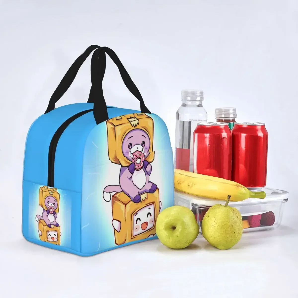 Kawaii Foxy Boxy Изолированная сумка для обеда Сумка-холодильник Контейнер еды Lankybox