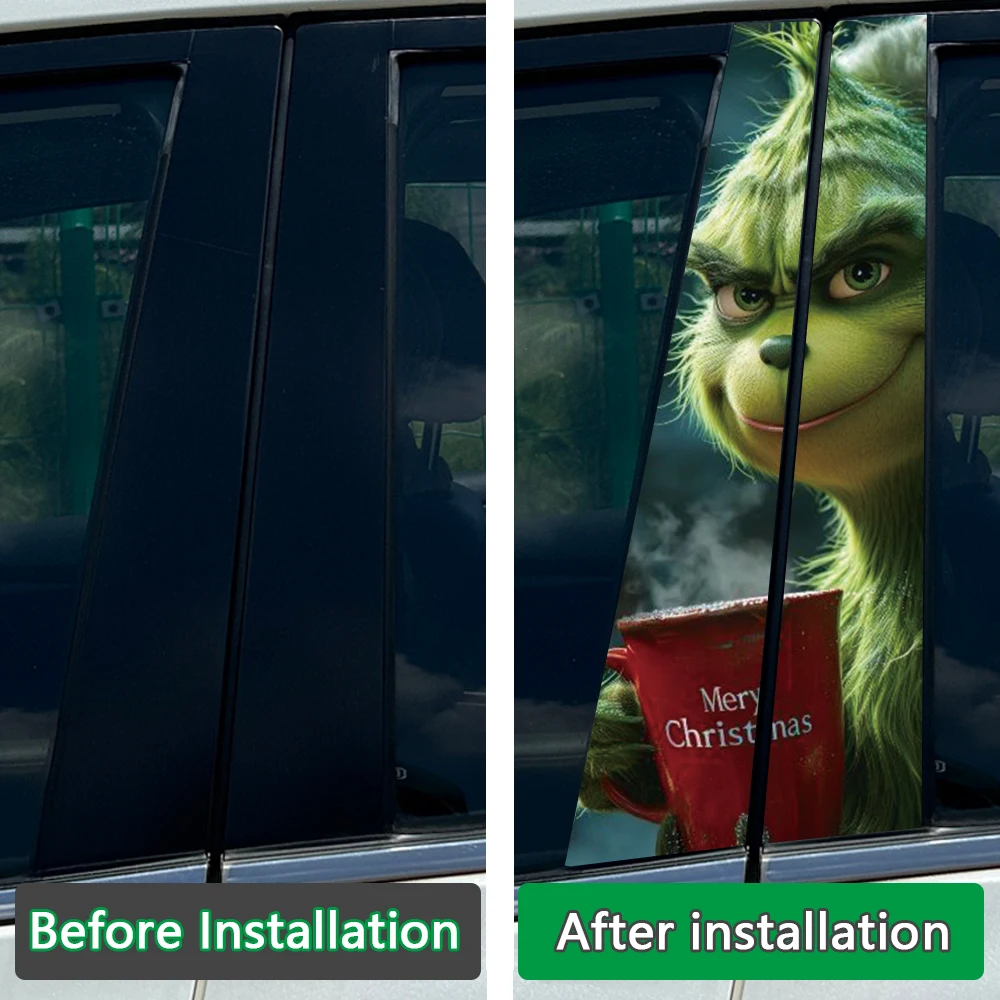 Аниме Рождественский маленький монстр автомобиль B наклейка на столб