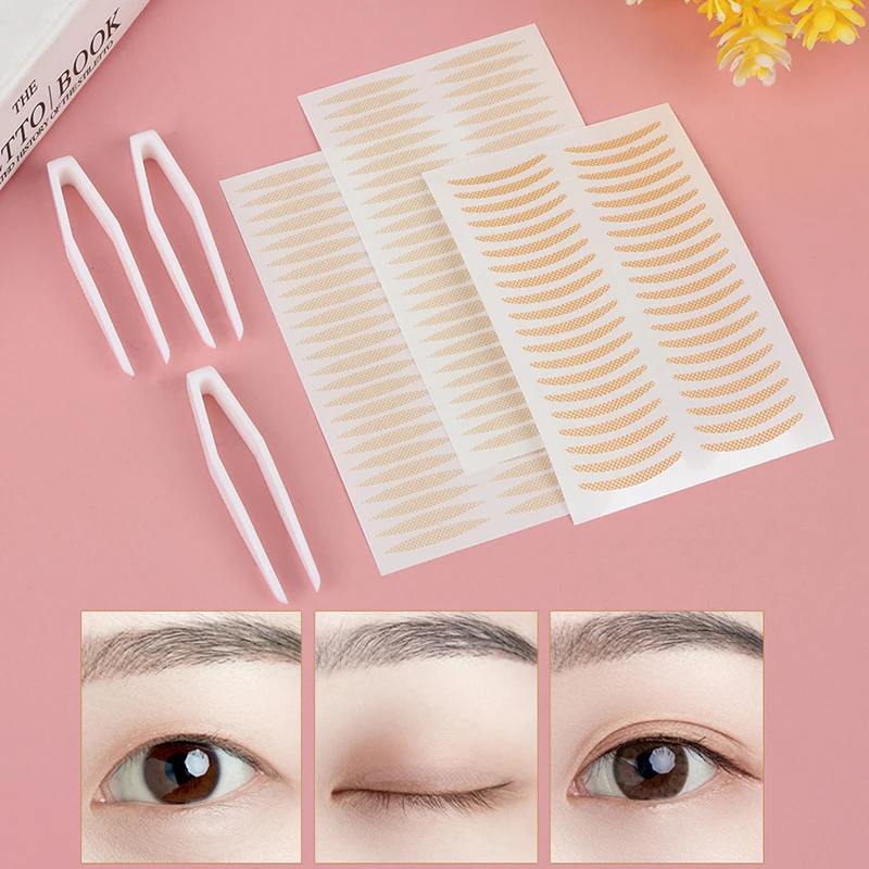 

200pcs Invisible Eyelid Sticker Double Eyelid Stickers Transparent Self Adhesive Double Eye Tape Ladies Eye Makeup Tools