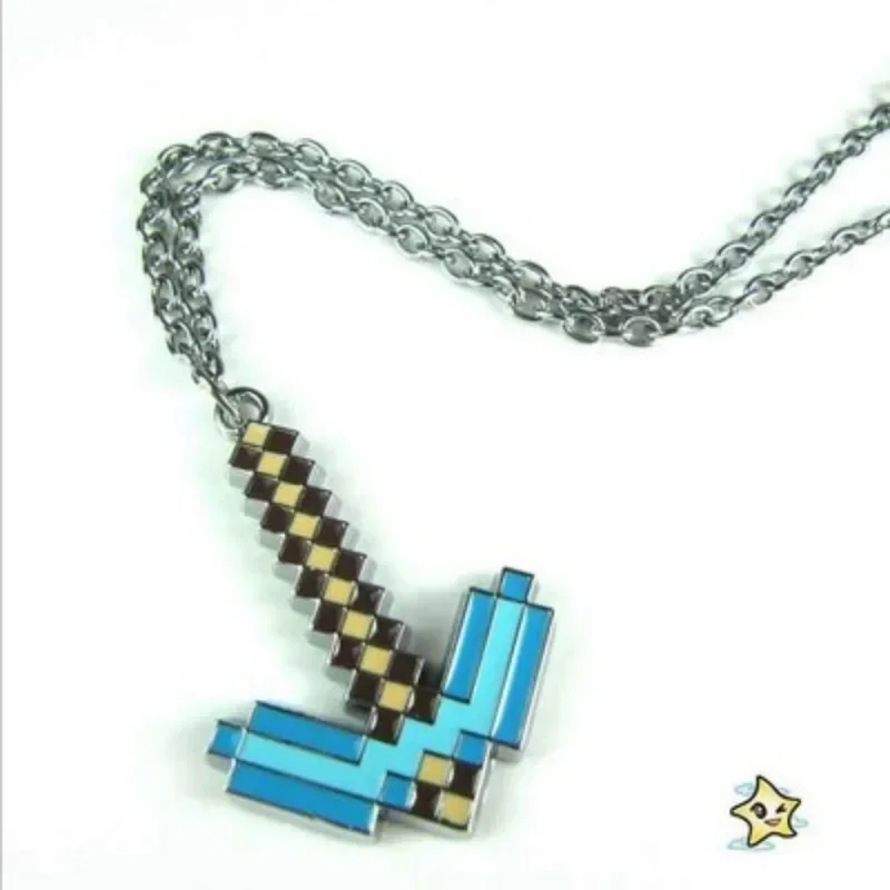 Ожерелье Minecraft креативный кулон крипер алмазный меч кирка Enderman игровые ювелирные