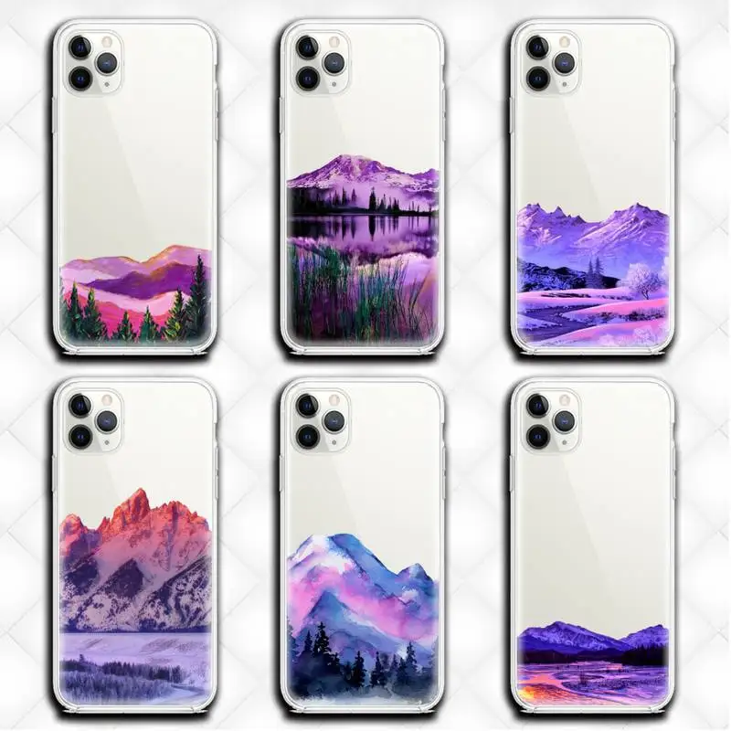 

Sunset Glow Angel Eyes Phone Case Clear for iphone 13 12 11 Pro max mini XS 8 7 Plus X SE 2020 XR cover