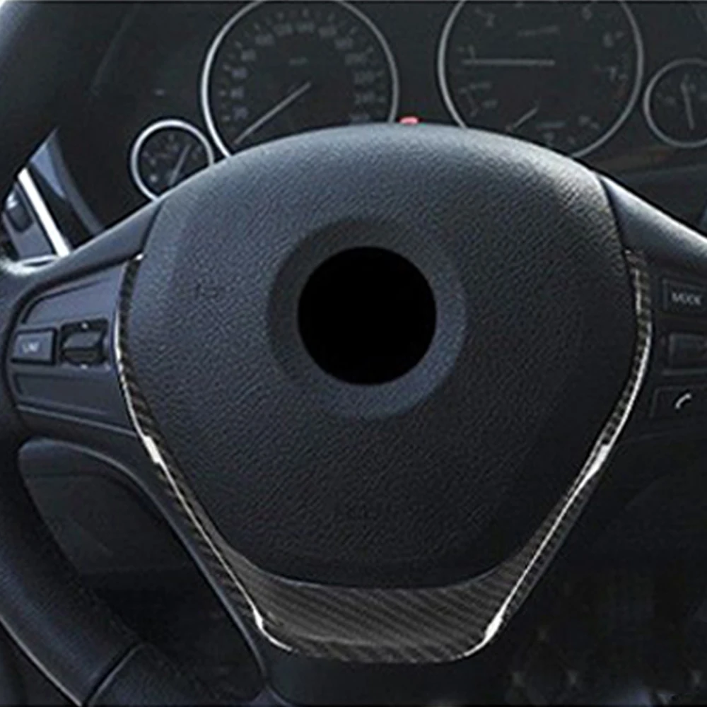 

Decor Button Frame For BMW 3 4 Series F30 F31 F32 Refit ABS Black Fiber