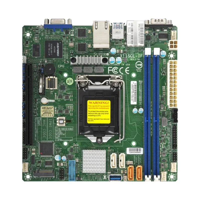 

MBD-X11SCL-F Одиночная розетка LGA1511 C242 DDR4 microATX б/у серверные материнские платы