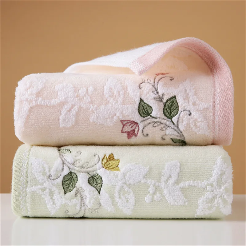 

68x34cm High Men's Women's Adult Towel Household Towel Embroidered And Wash Absorbent Towel Quality Hotel Soft Towel Cotton