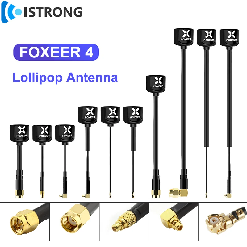 

FOXEER Lollipop FPV Antenna 5.8G RHCP/LHCP High Gain Image Transmission Transmitter/Receiver for RC FPV Racing Drone DIY Parts