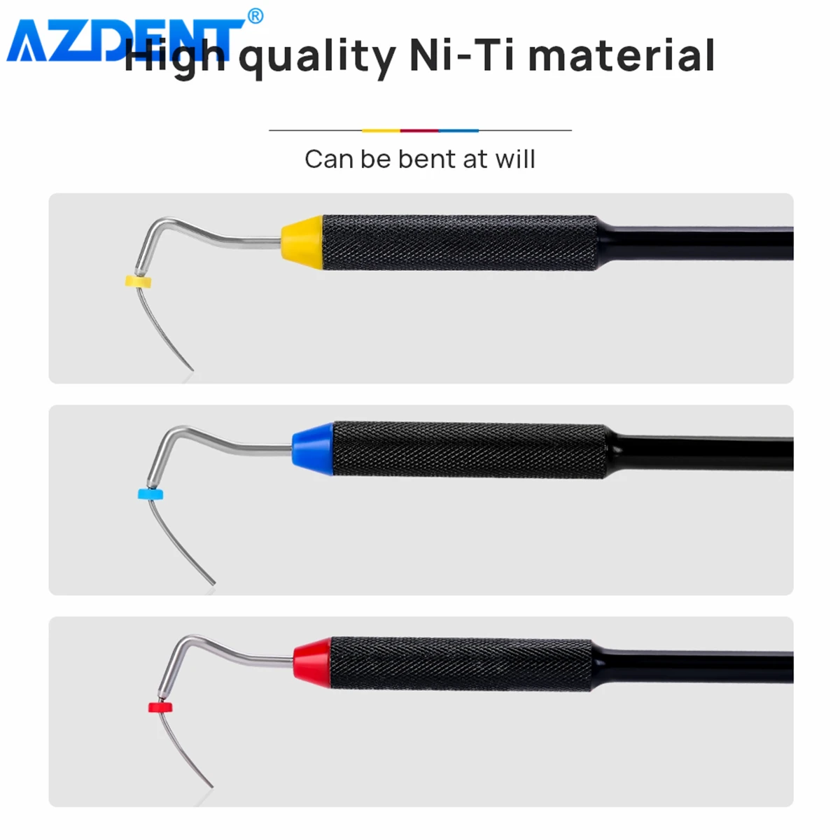 AZDENT Dental Endo Buchanan ручной подъемник инструмент для заполнения NITI наконечник #0 #1 #2