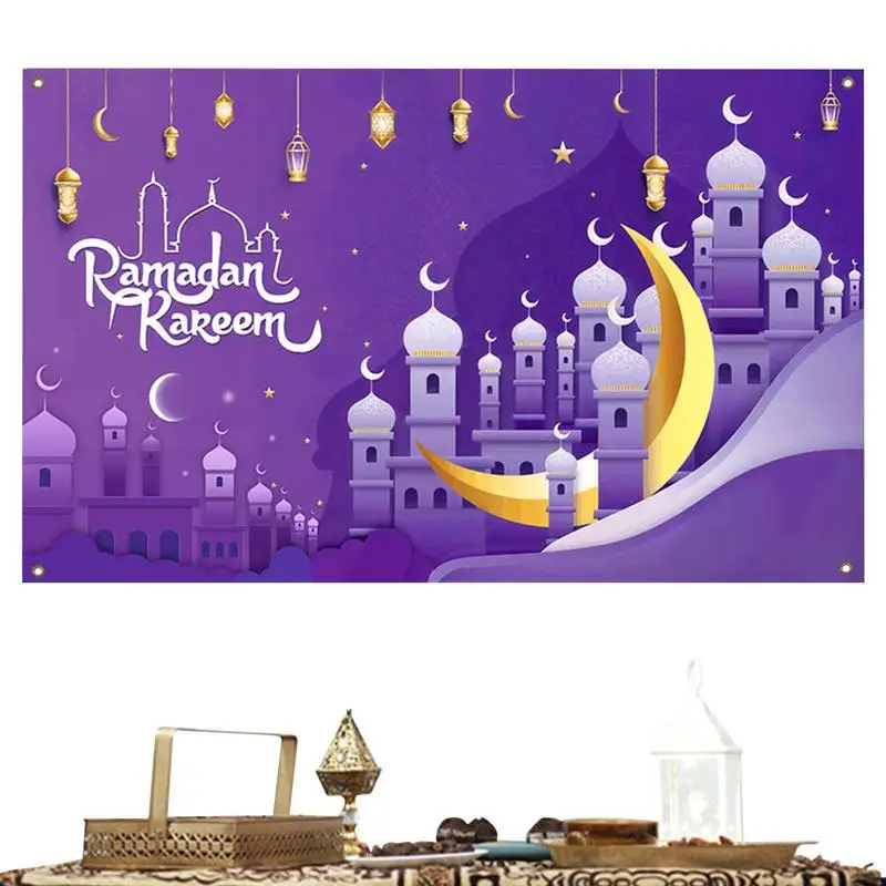 

Eid Banner Star Moon Lantern Mosque Eid Background Islamic Party Supplies Eid Decorations For Home 2023 Eid Al-fitr Gift