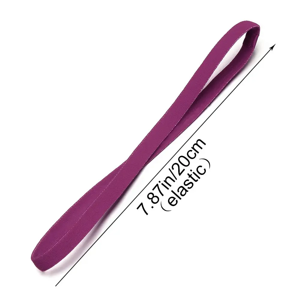 Повседневная Яркая Цветная эластичная повязка на голову для женщин и мужчин