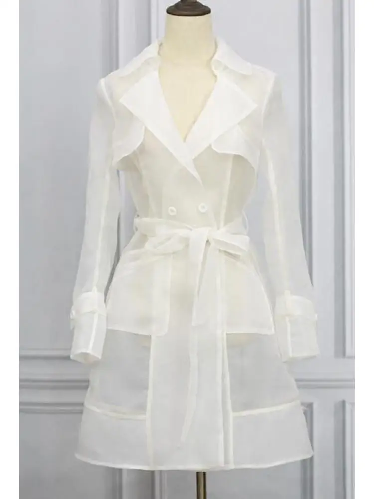 

Getspring Women Dress Fashion Long Sleeve Vintage Transparent Organza Dress Party Dress New 2022 Spring Summer Wholesale