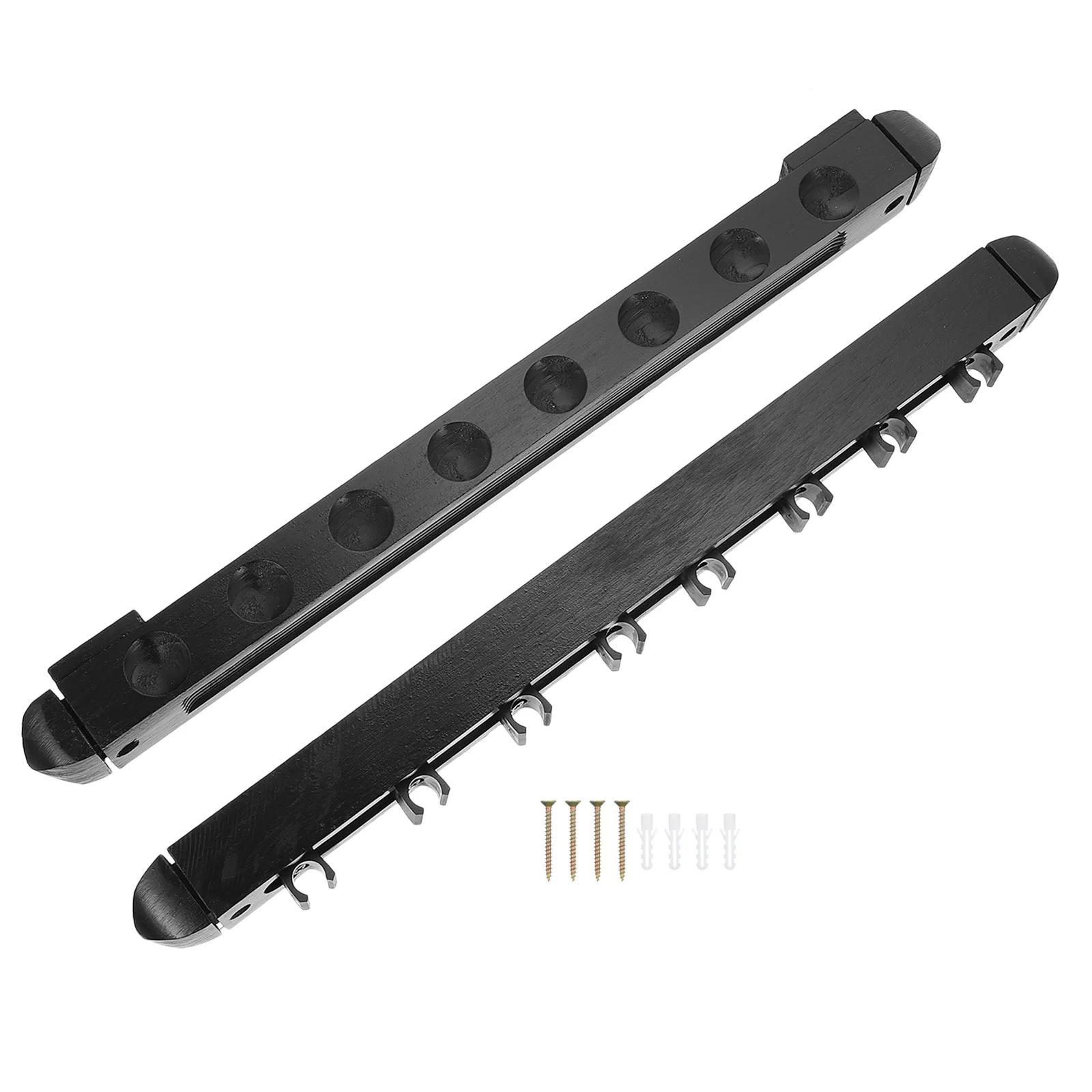

Billiard Rack Wooden Coat Hangers Rod Pool Organizer Multi-hole Billiards Pole