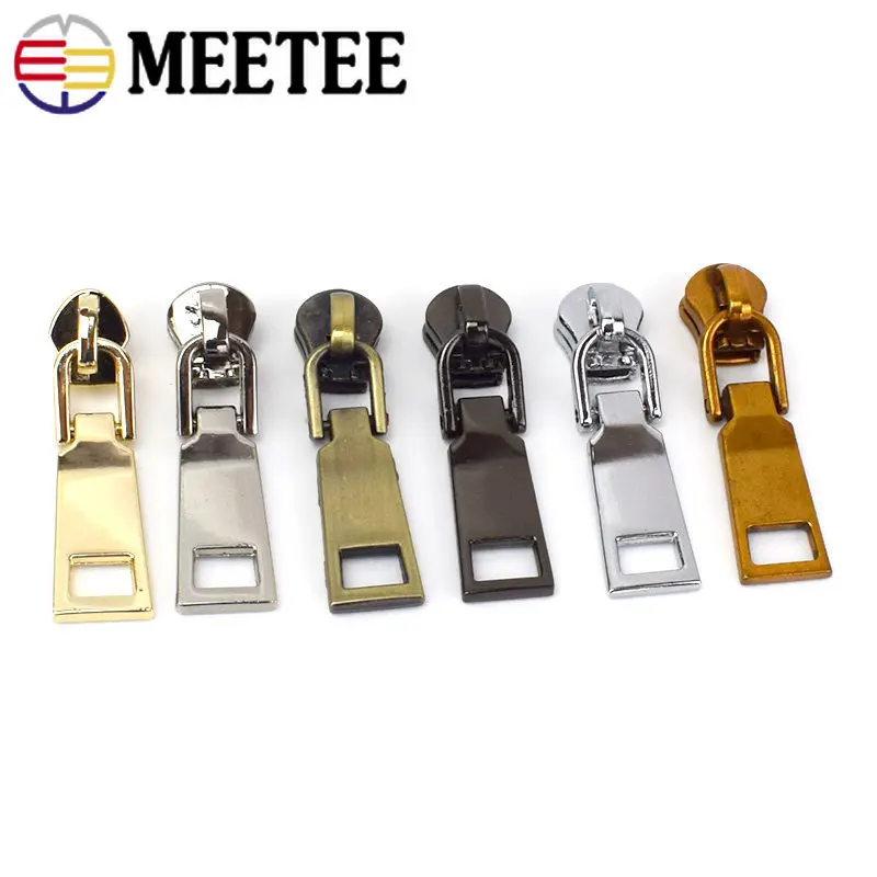 

10 шт., Meetee, 3 #5 #, слайдеры на молнии для металлической сумки на молнии, сумочки, одежда, Съемники на молнии, DIY куртки, Ремонтный комплект, Швейные аксессуары