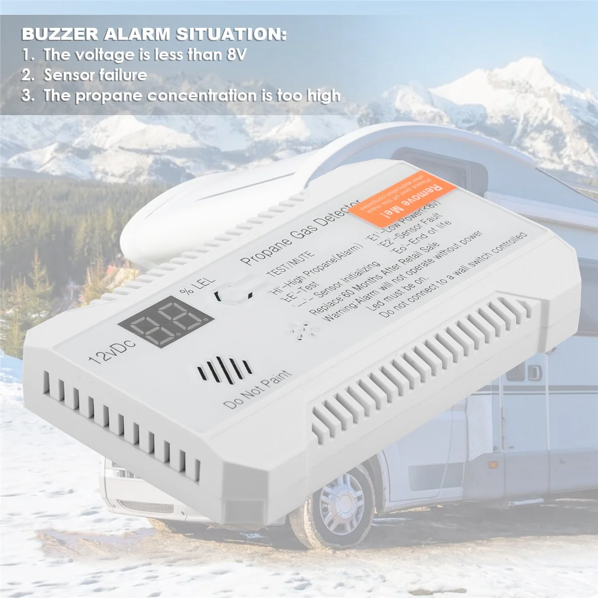 Пропановый детектор 12 В датчик природного газа сжиженного углеводородного