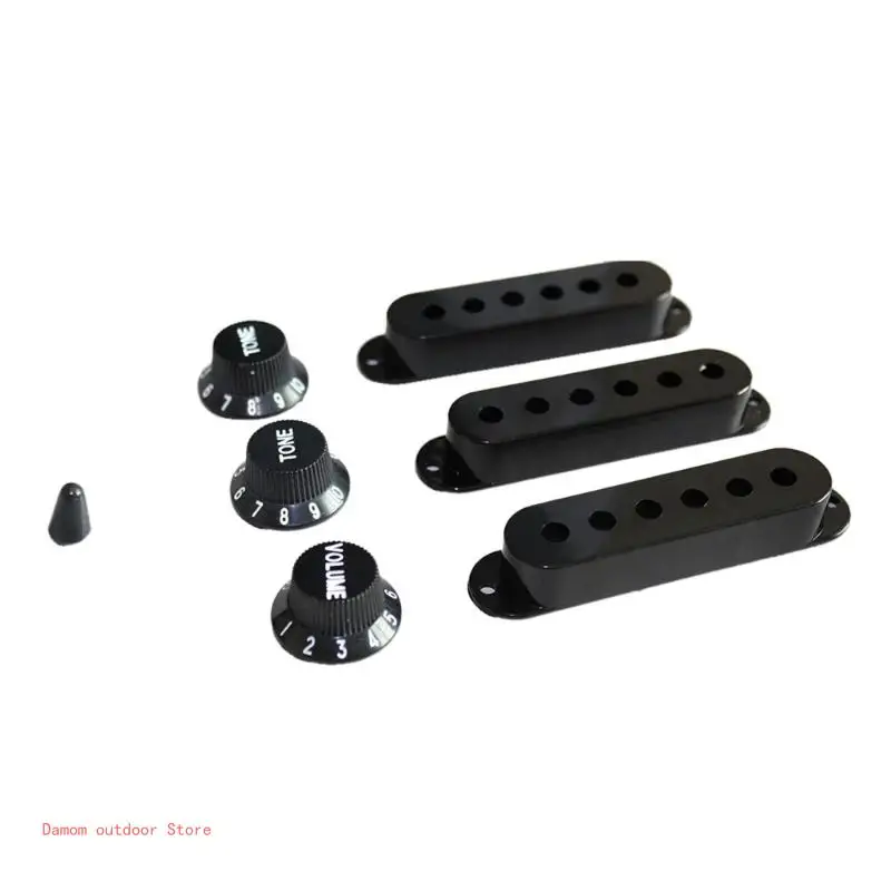 Крышка звукоснимателя гитары с одной катушкой 6 отверстий ручки тона 2 шт.