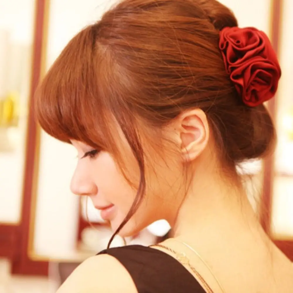 

Fashion Headwear Jaw Clips Resin Roses Flowers Hair Claws Women Headwear Hair Clips