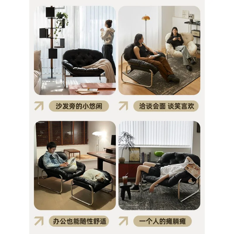 Одноместный диван-стул удобное кресло для сидения роскошное кремовое отдыха