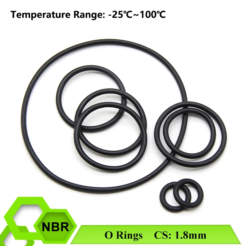 Уплотнительное кольцо NBR толщина CS 100 мм внутренний диаметр 1 8 ~ 71 Нитриловая