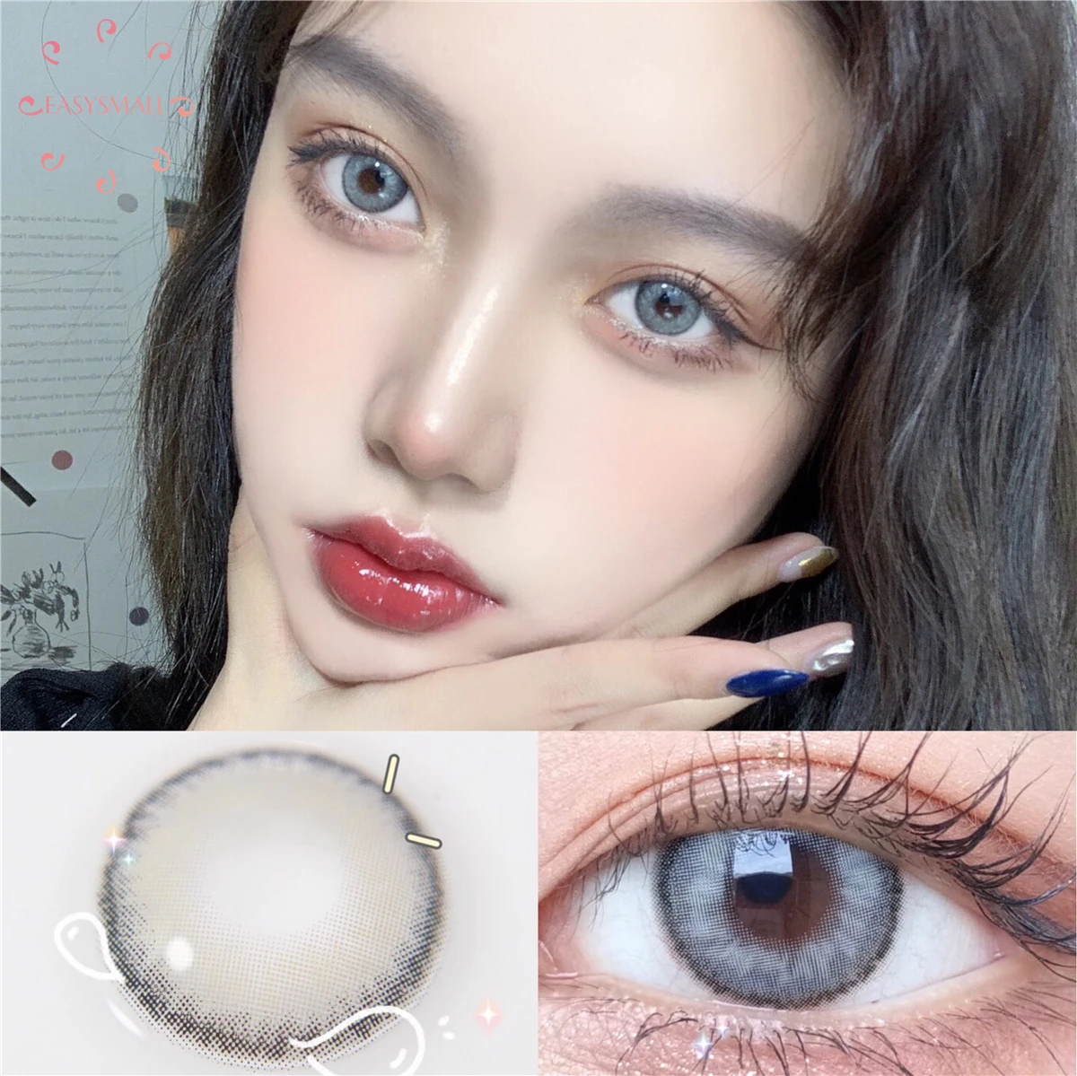 2 шт./пара цветные контактные линзы для глаз от близорукости