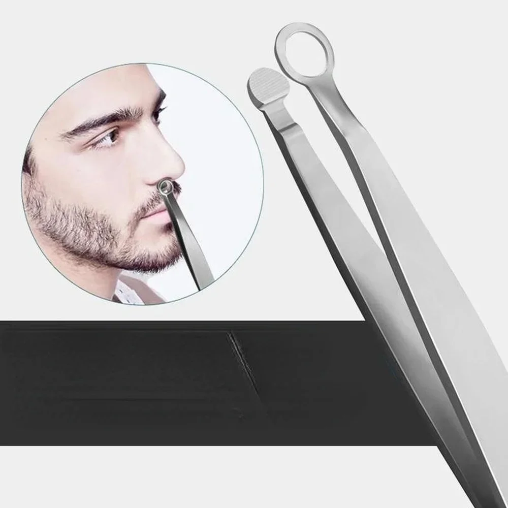 

Мини-триммер для бороды, носа, безопасный триммер, многофункциональная Машинка для удаления волос с круглым наконечником, инструмент из нержавеющей стали