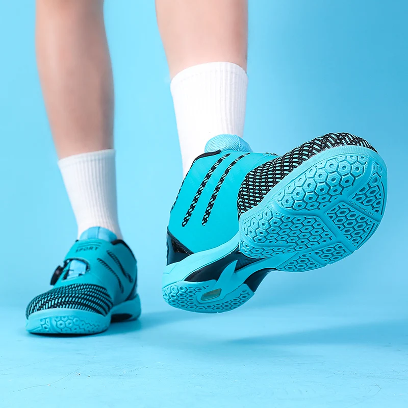 Professional Unisex Table Tennis Shoes Mesh Breathable Table Tennis Competition Shoes Non-slip Table Tennis Training Shoes Men