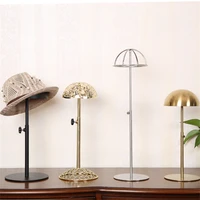 fashion 4style metal home wig clothing store head mannequin female iron art hat rack can be adjusted cloth display c048