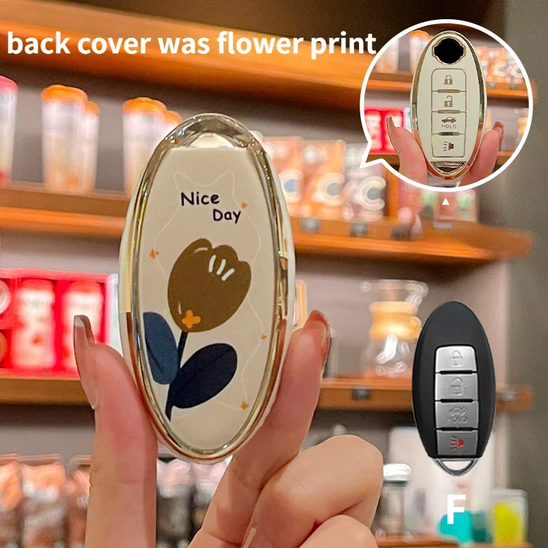 Чехол для автомобильного ключа из ТПУ Nissan Altima Maxima Murano Sentra Versa Titan Leaf Juke Quest Elgrand NV200