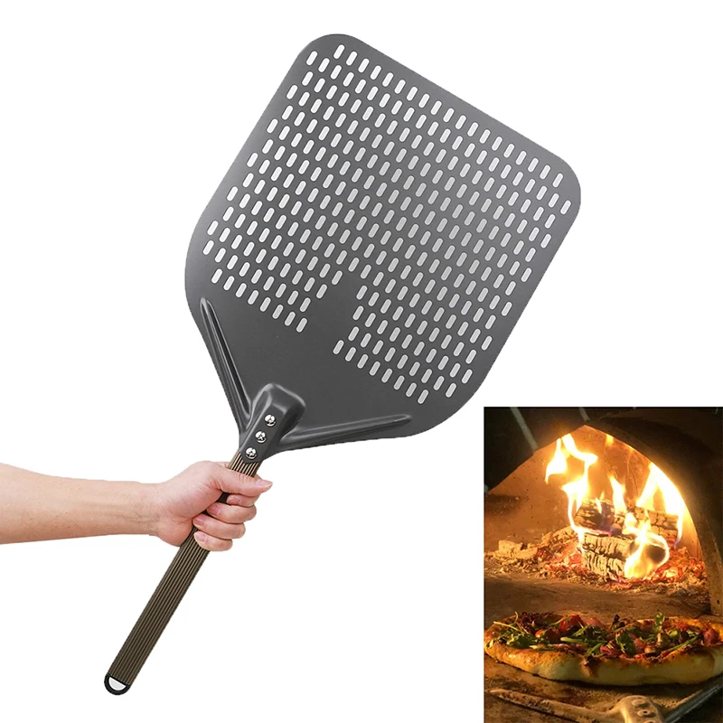 

12 14 inch long Aluminum Pizza Shovel With Long Handle Pastry Tool Accessories Pizza Paddle Spatel Cake Bakken turner