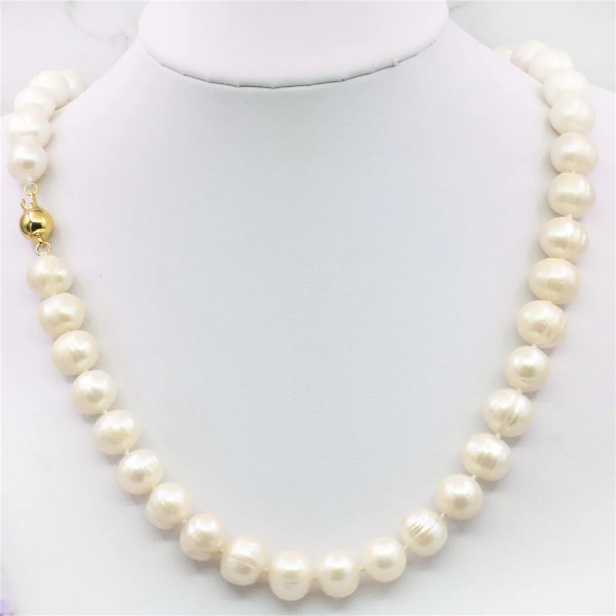 

2023 8-9mm White Near Round Akoya Cultured Pearl Necklace Beads DIY Fashion Jewelry 100% Natural Stone 18INCH Mother's Day Gifts