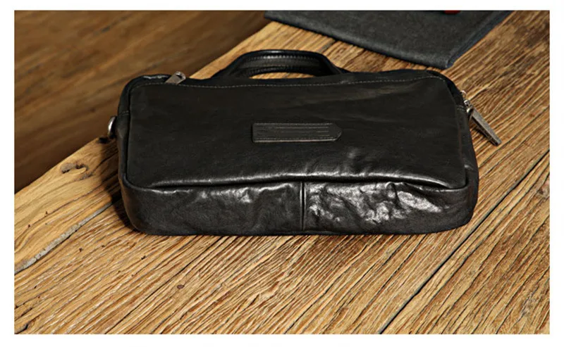 PNDME casual luxury genuine leather men's women's black briefcase business real cowhide laptop handbag travel messenger bag