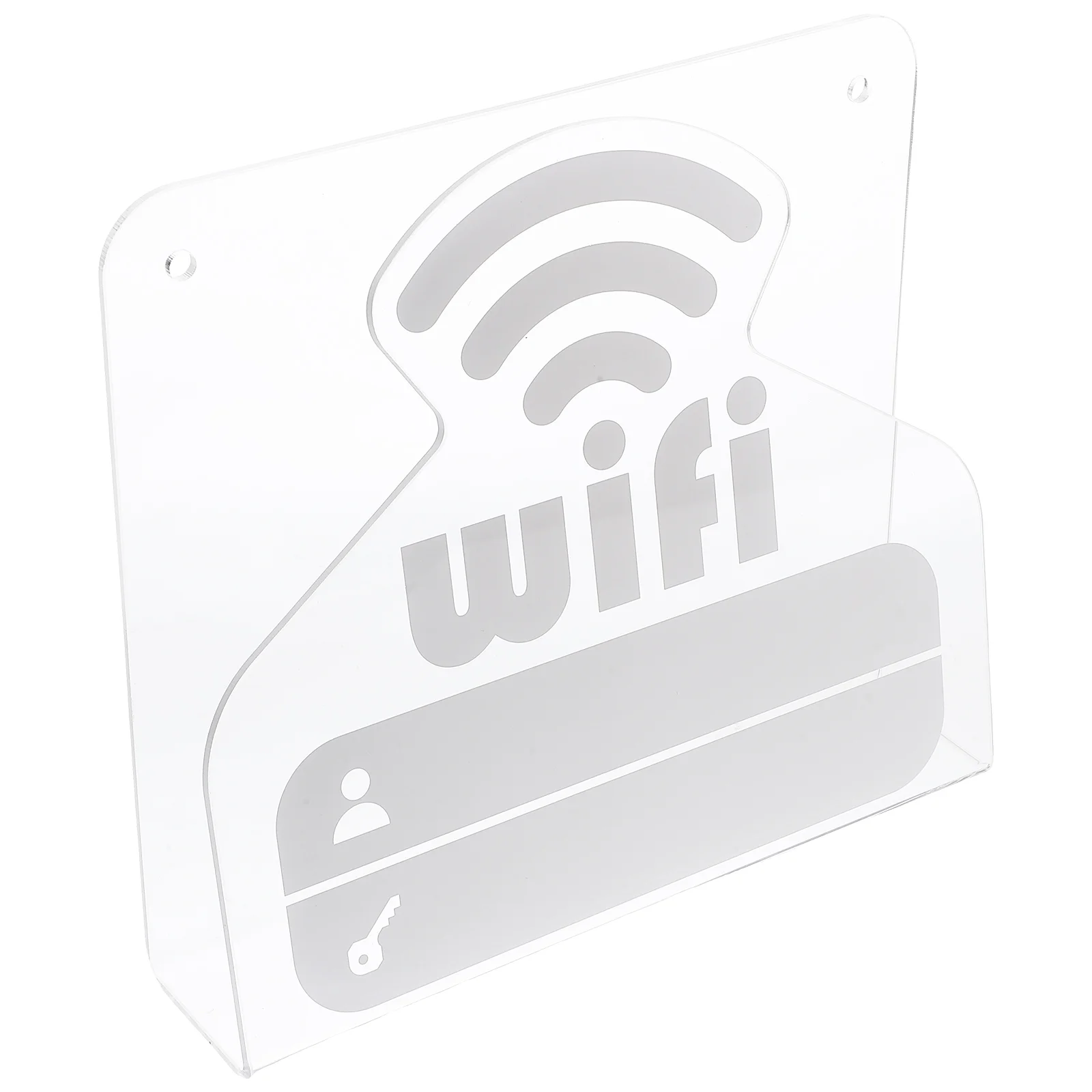 

Acrylic Wifi Password Sign Network Coverage Sign Desk Sign Stand Freestanding Password Sign