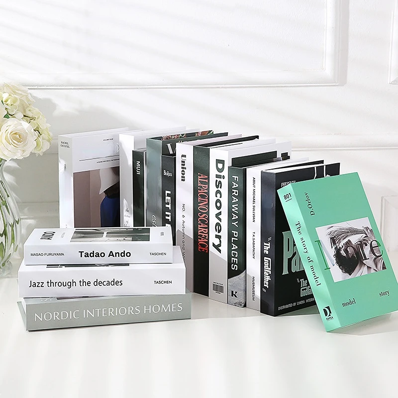 

3 PCS/lot Folding Type Fake Book Decoration Foldable Home Books Modern Simulation Luxury Box Decoration Club Hotel Office Model