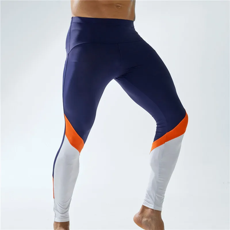 

Compression Pants Mens Leggings Men Patchwork Gym Fitness Sports Legging Man Running Pants Basketball Training Tights