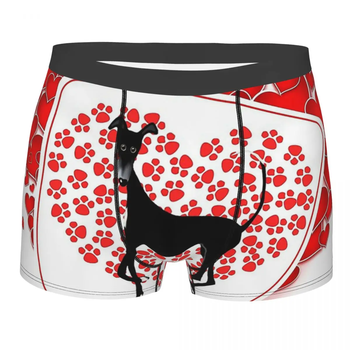 Трусы-боксеры мужские с принтом сердечки |