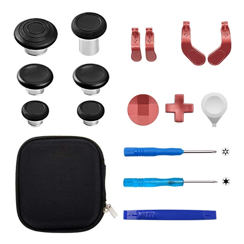 

Metal Thumbstick Paddle Triggers Button Set for XboxOneElite Controller Series 2 41QA