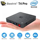 Beelink T4 Pro мини-ПК Intel Apollo Lake процессор N3350 Windows 10 мини-ПК HTPC с 4 Гб ОЗУ 64 Гб ПЗУ, USB 3,0, 2 * HD-MI AC WIFI