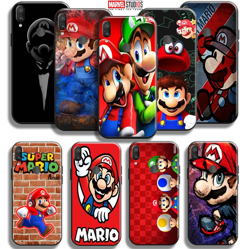 

Cartoon Super Mario Bros For Xiaomi Redmi Note 7 7S Pro For Redmi 7 7A Phone Case Coque Funda Silicone Cover Liquid Silicon