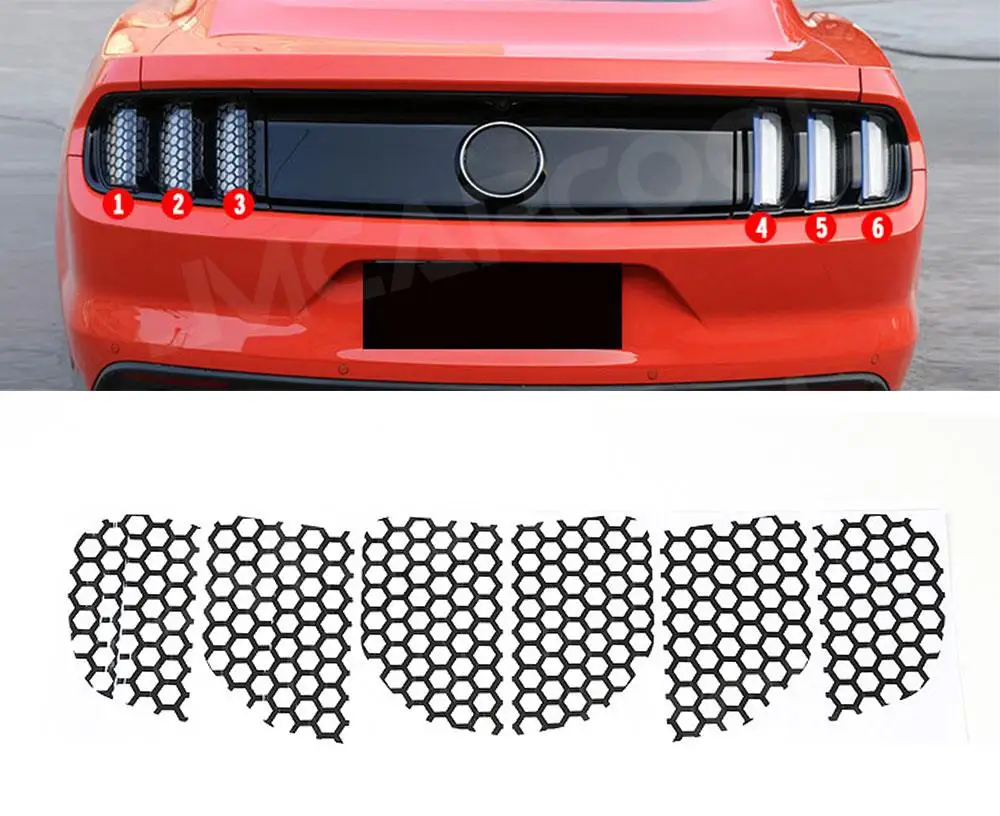 Наклейка на задсветильник автомобиля декоративная наклейка для Ford Mustang |